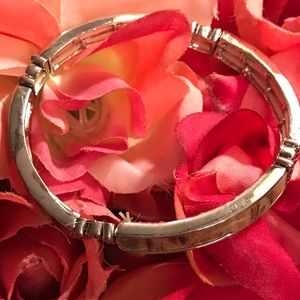 Silver colorful bracelet